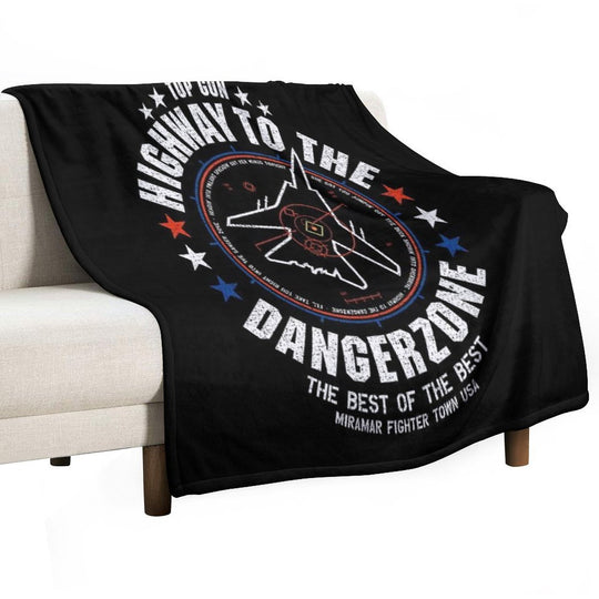 Highway To The Danger Zone Premium Throw Blanket