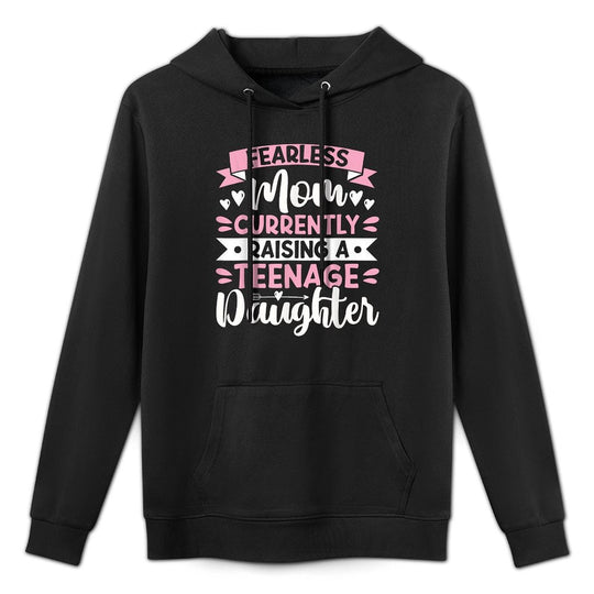 Mom of Anager Funnynage Mom Mothers Day Breathable Fabric Hoodie