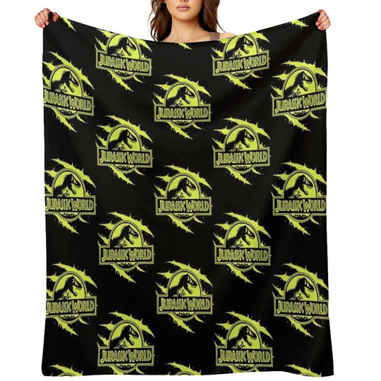 Dino Jurrassix World Ogy Sustainable Throw Blanket