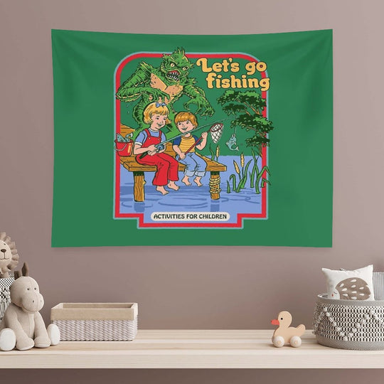 Let's Go Fishing Tapestry