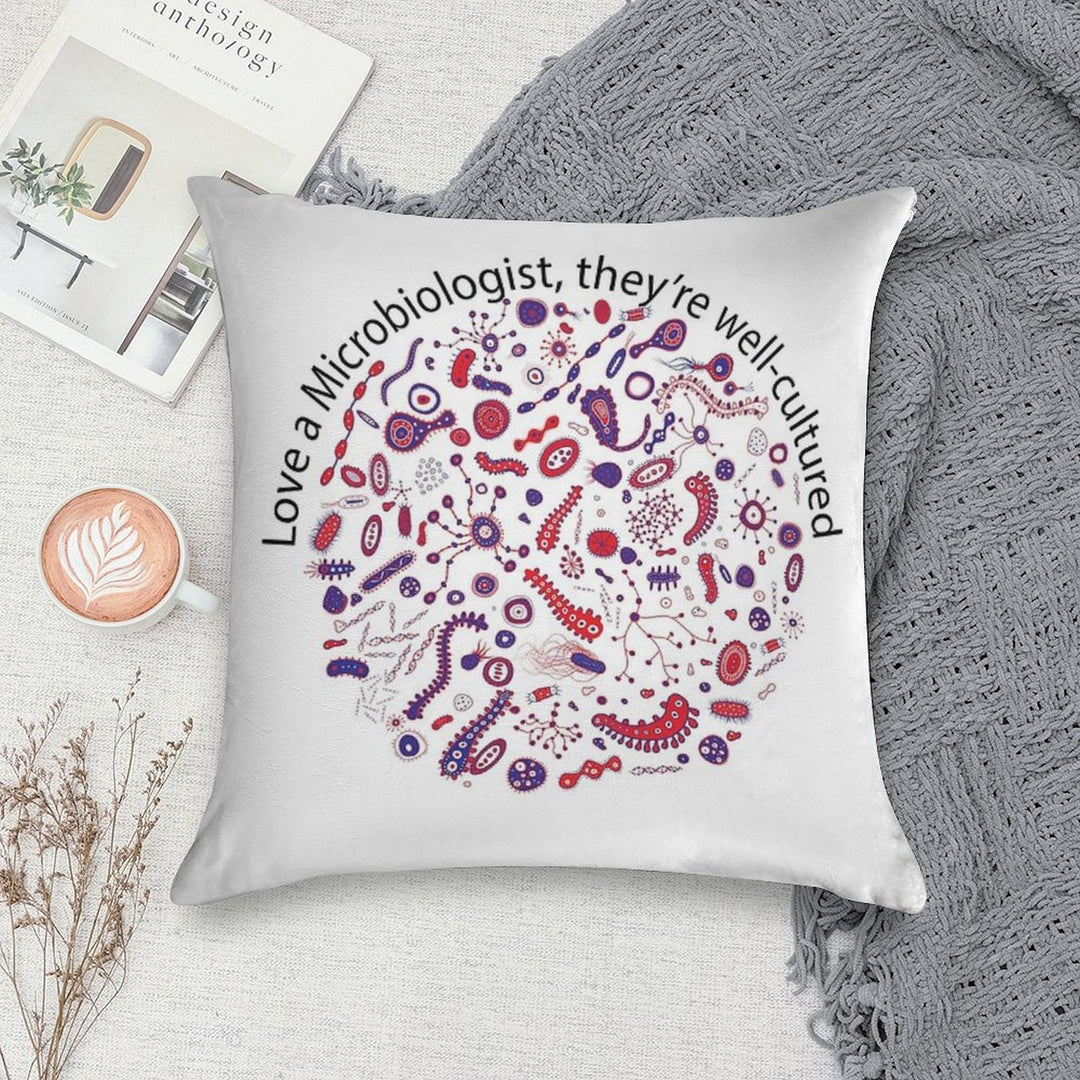 Love A Microbiologist Soft Luxury Feel Throw Pillow