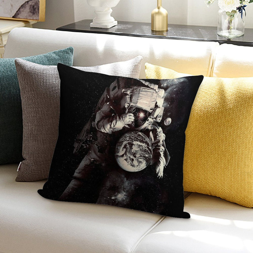 It's A Small World After All Soft Hidden Zipper Throw Pillow