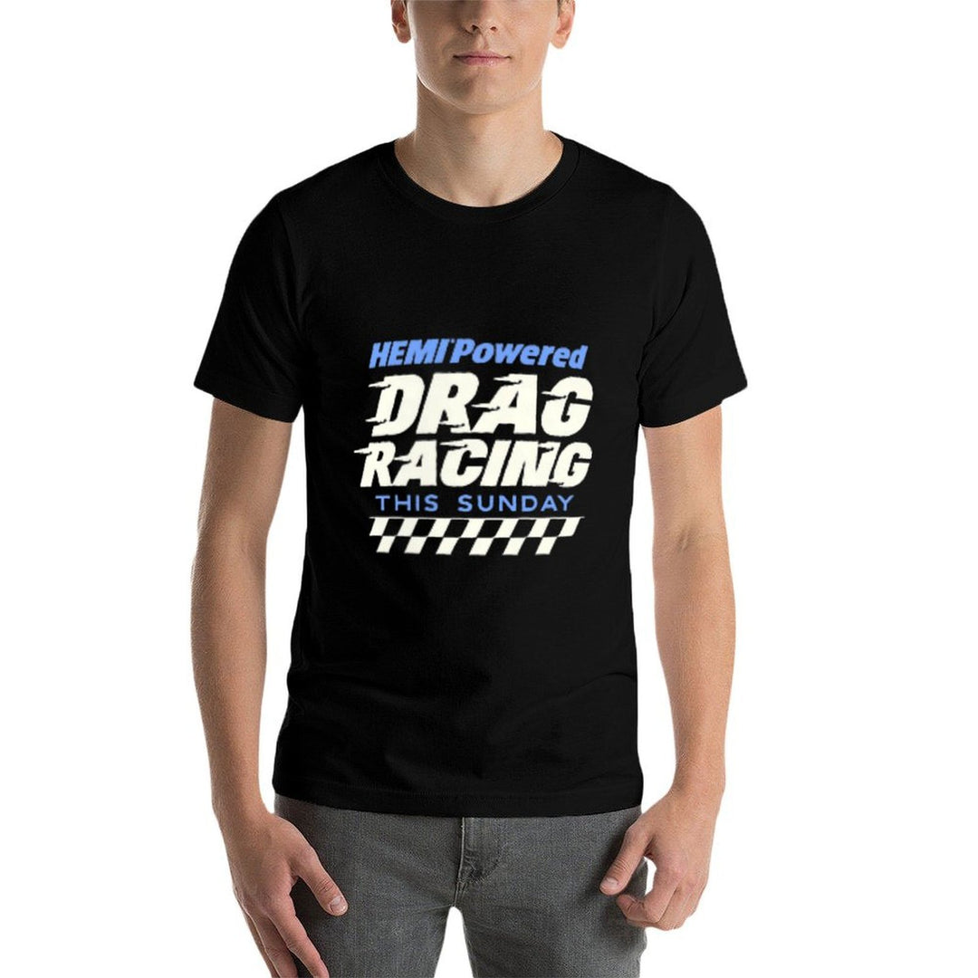 Dodge Drag Racing - Black, Small, Unisex,, Crew Neck, Classic Fit, 100 Polyester, Licensed Design, Racing Enthusiasts, All Ages  Trendy Pattern T-Shirt