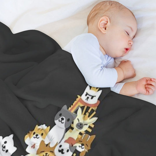 Cat Pile Durable Throw Blanket