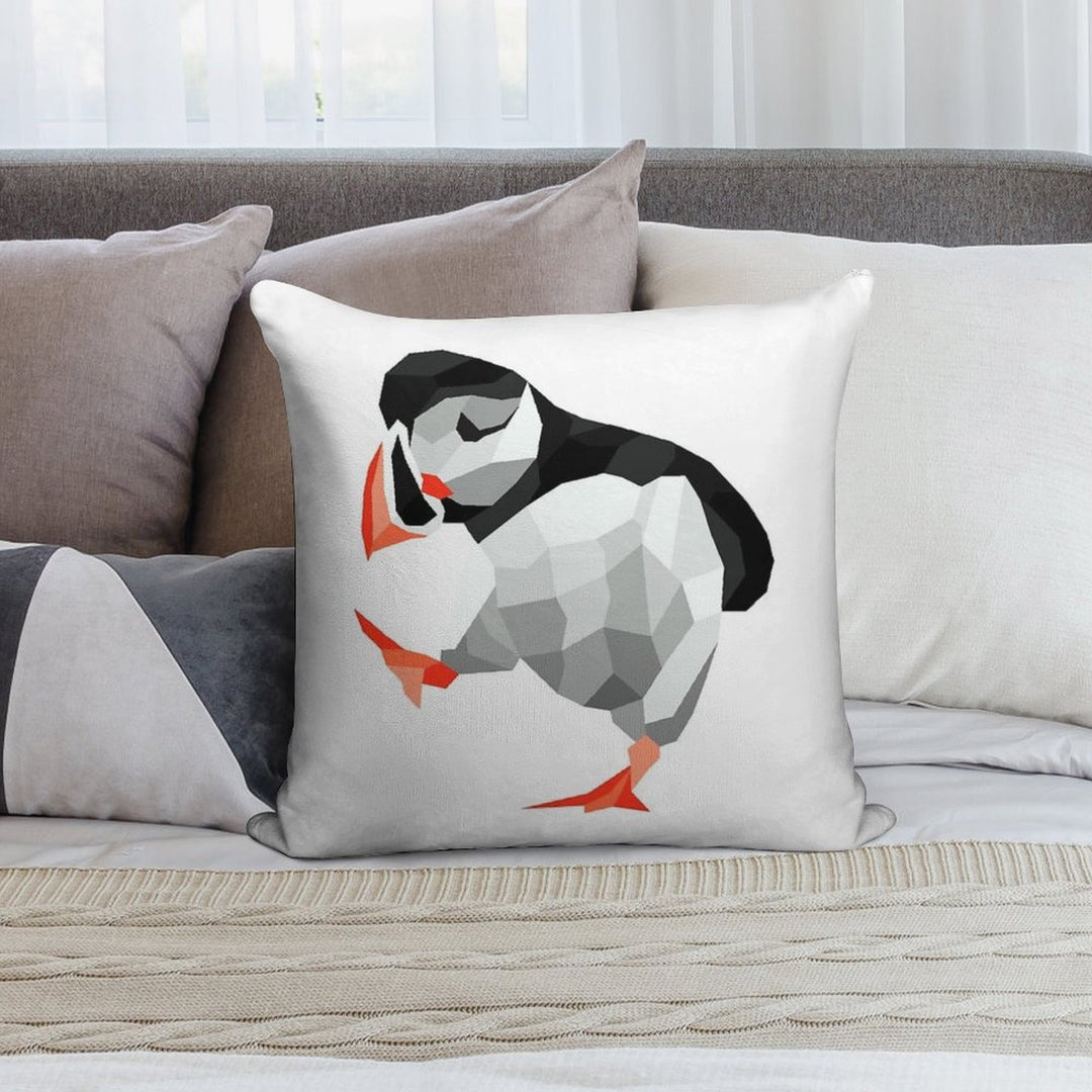 Shubie Dancing Puffin Soft Washable Throw Pillow