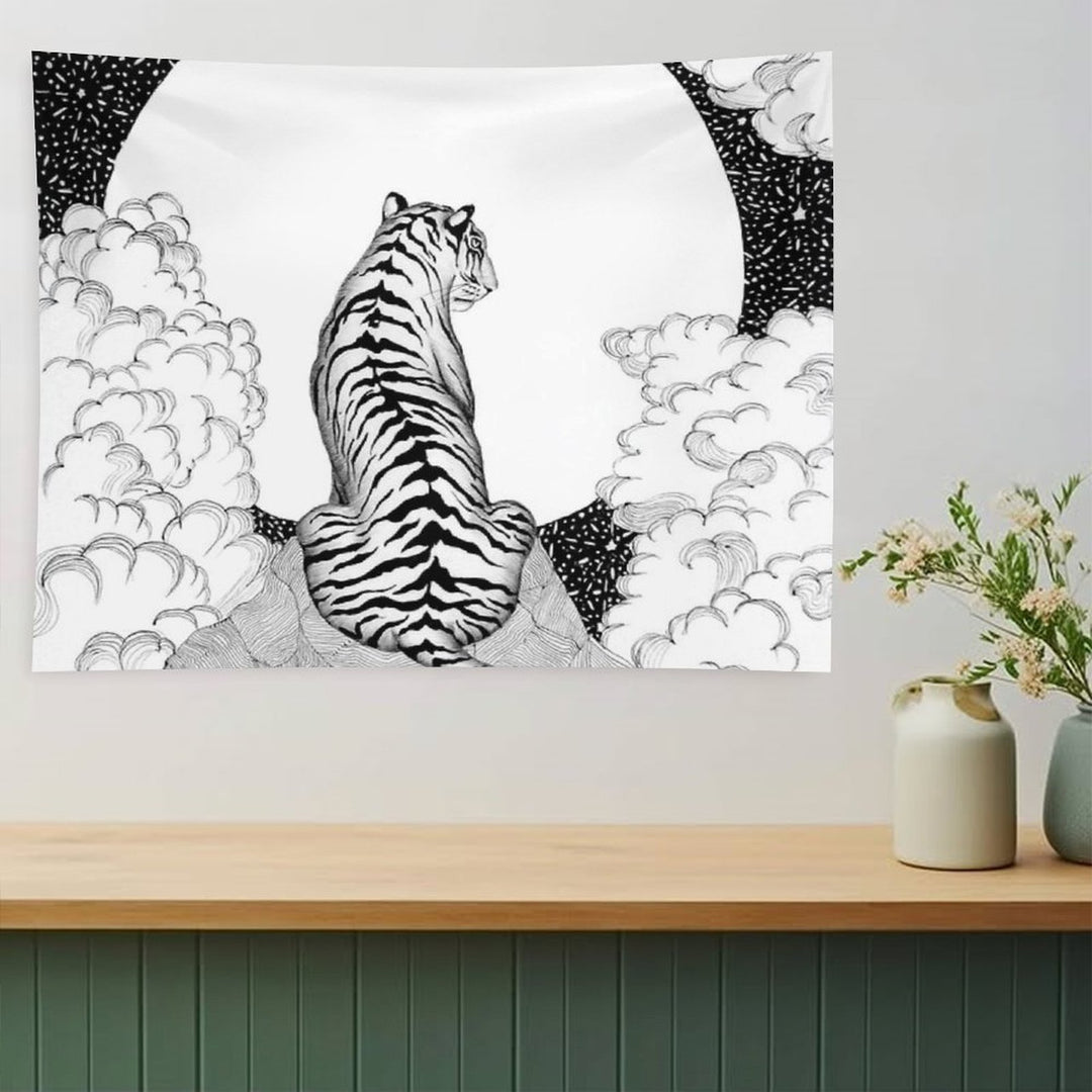 Tiger Moon Tapestry