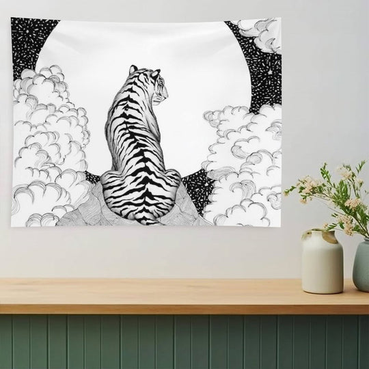 Tiger Moon Tapestry