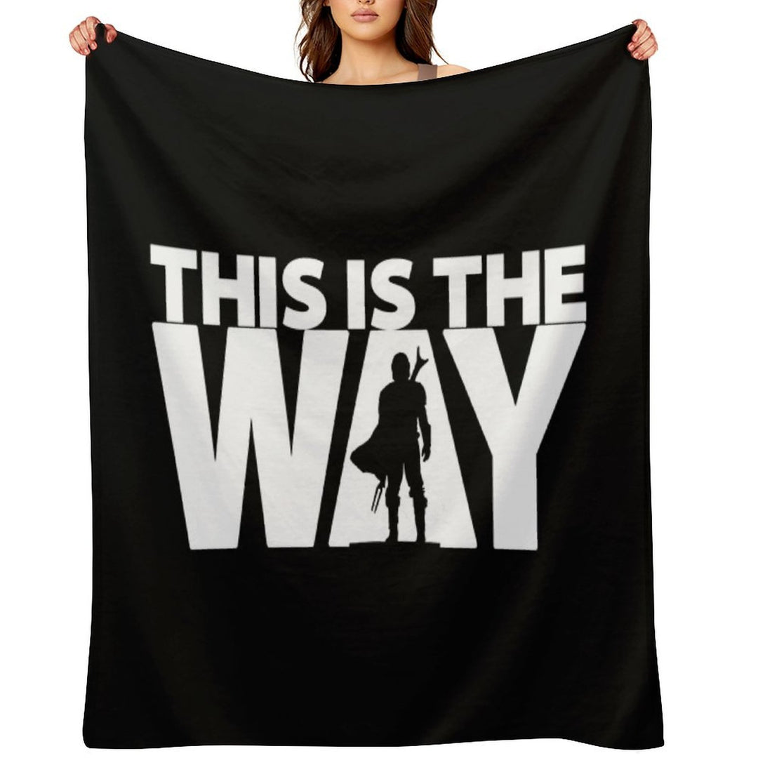 This Is The Way  Geekdom Series  DopeyArt Travel-friendly Throw Blanket
