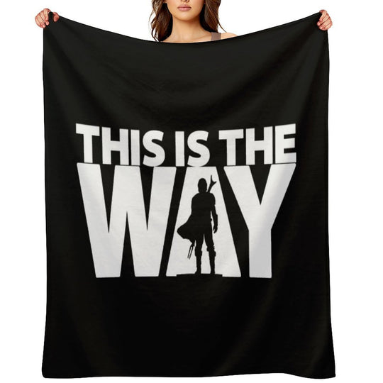 This Is The Way  Geekdom Series  DopeyArt Travel-friendly Throw Blanket