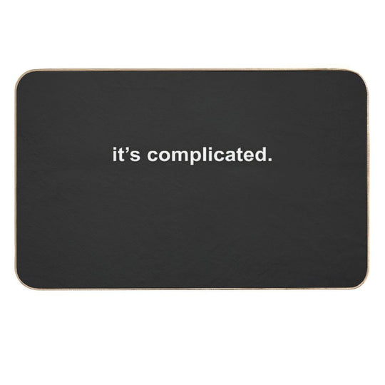 It's Complicated Dating Status  Absorbent Bath Mat