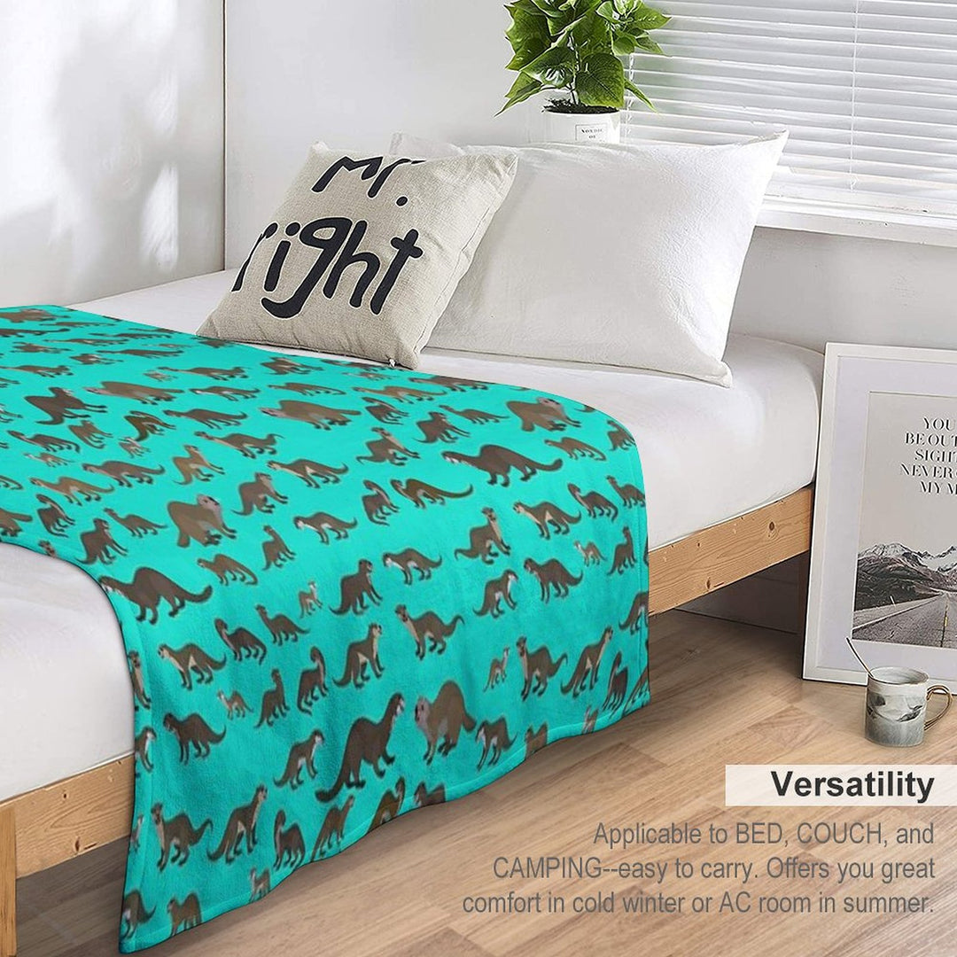 Know Your Otters Versatility Throw Blanket