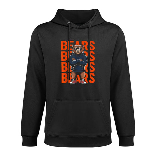 Retro Bear Gift for Men Women Boys Girls Kids Adjustable Hood Hoodie