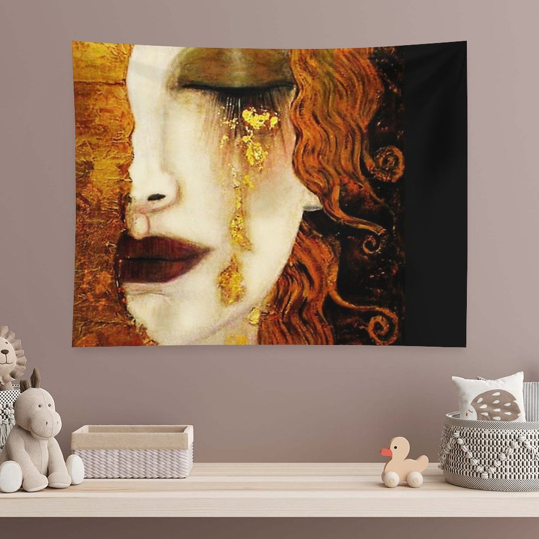 Klimt Golden Tears Tapestry