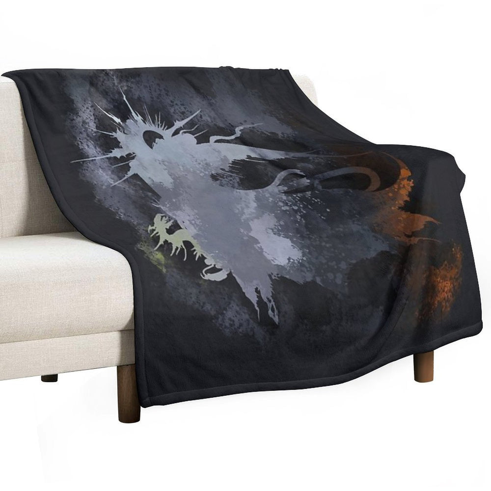 Final Fantasy XV Logo Multi-functional Throw Blanket