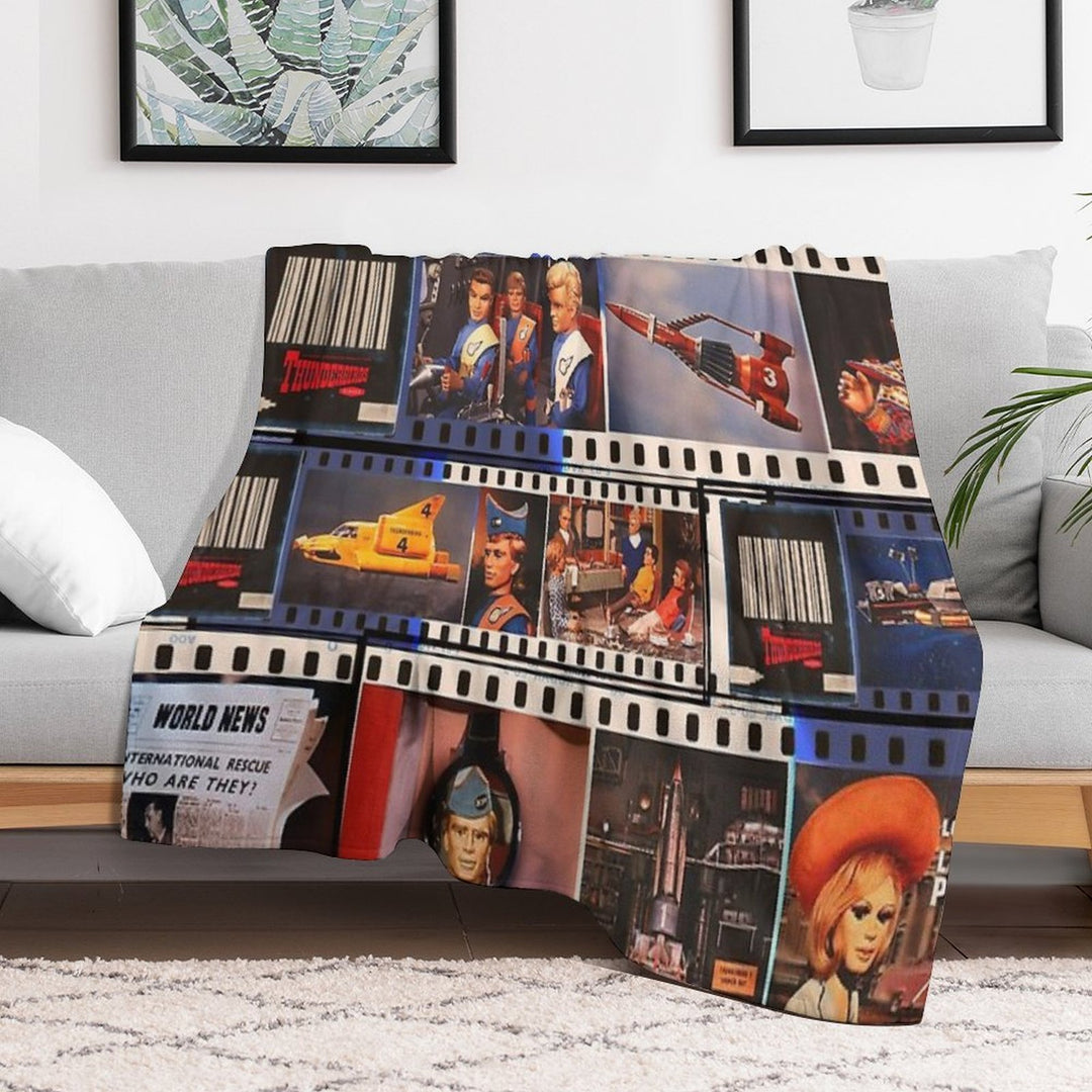 Thunderbirds Figures Officially Licensed Fan Art Velvety-soft Throw Blanket