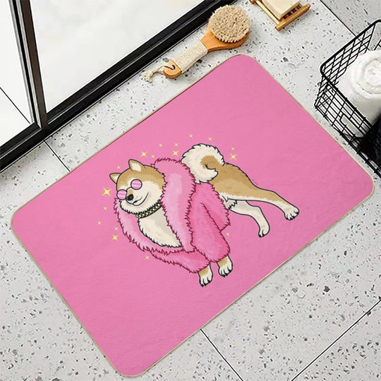 Fabulous Shiba  Eco-Friendly Bath Mat