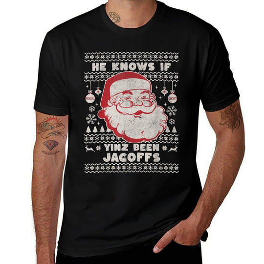Funny Pittsburgh Christmas  Summer-ready Fabric T-Shirt