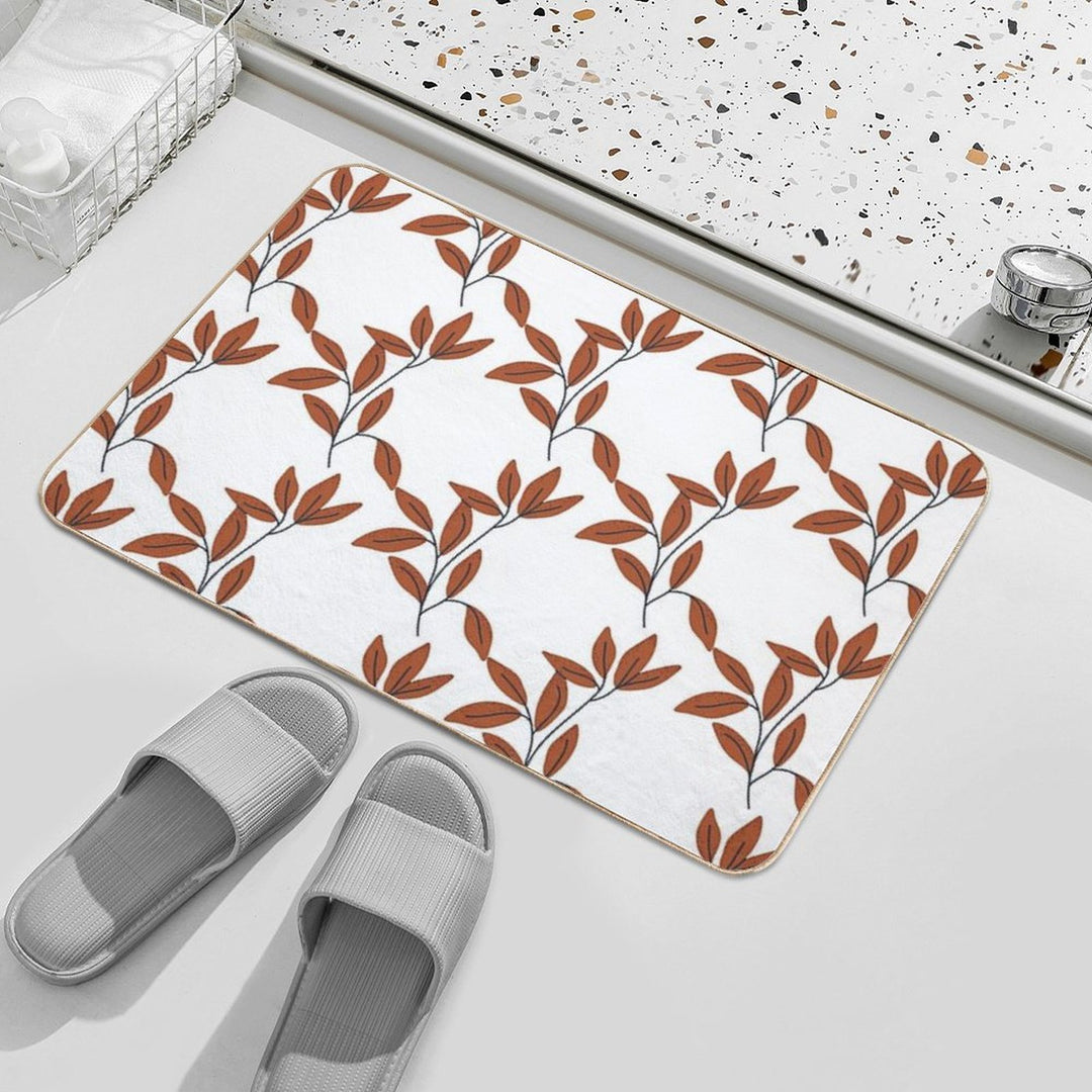 Brown Autumn Branch  Anti-Trip Bath Mat
