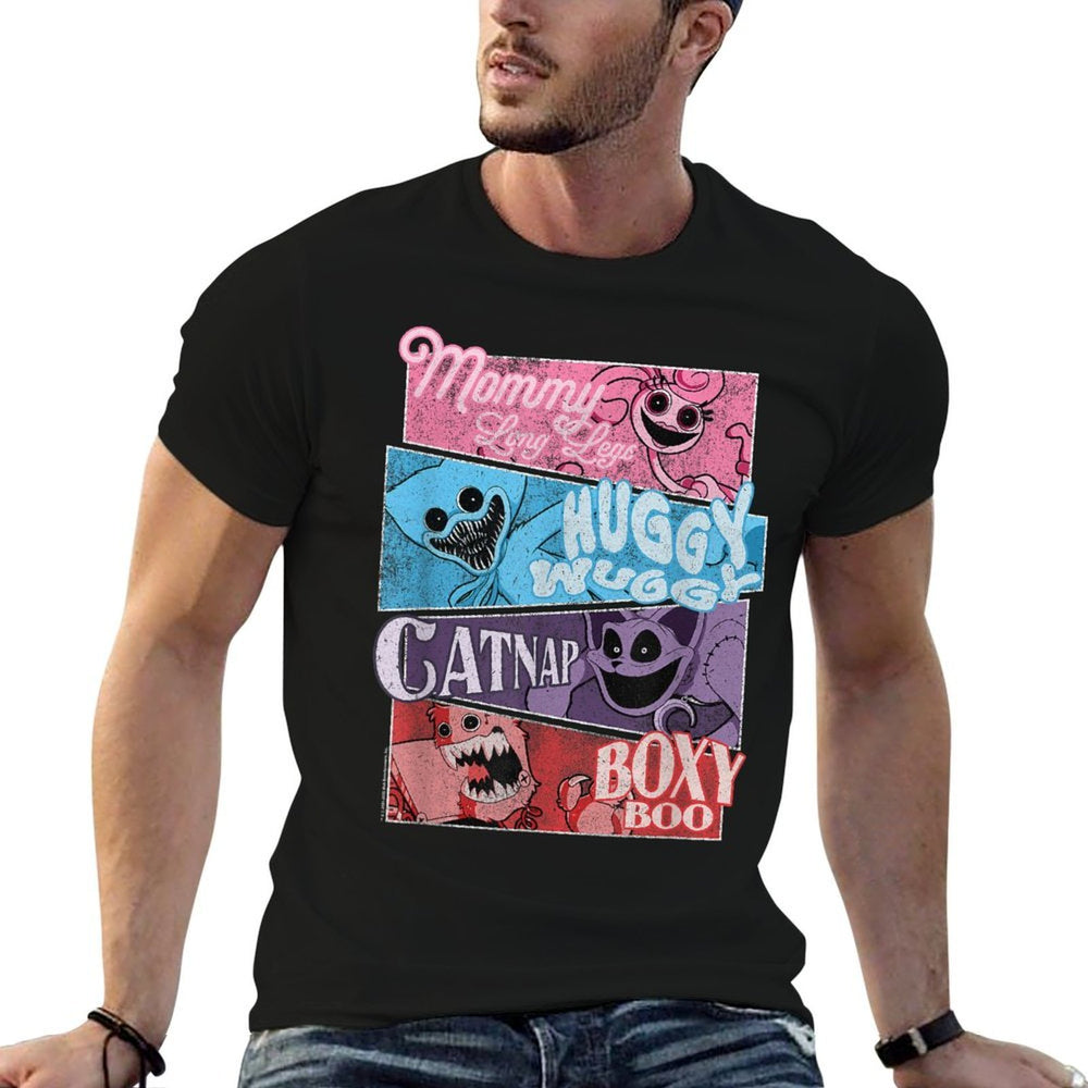 Poppy Playtime Best Friends Forever Distressed Group Shot  Relaxed-fit T-Shirt