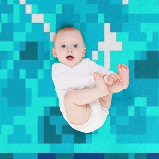 Pixel Water Eco-conscious Throw Blanket