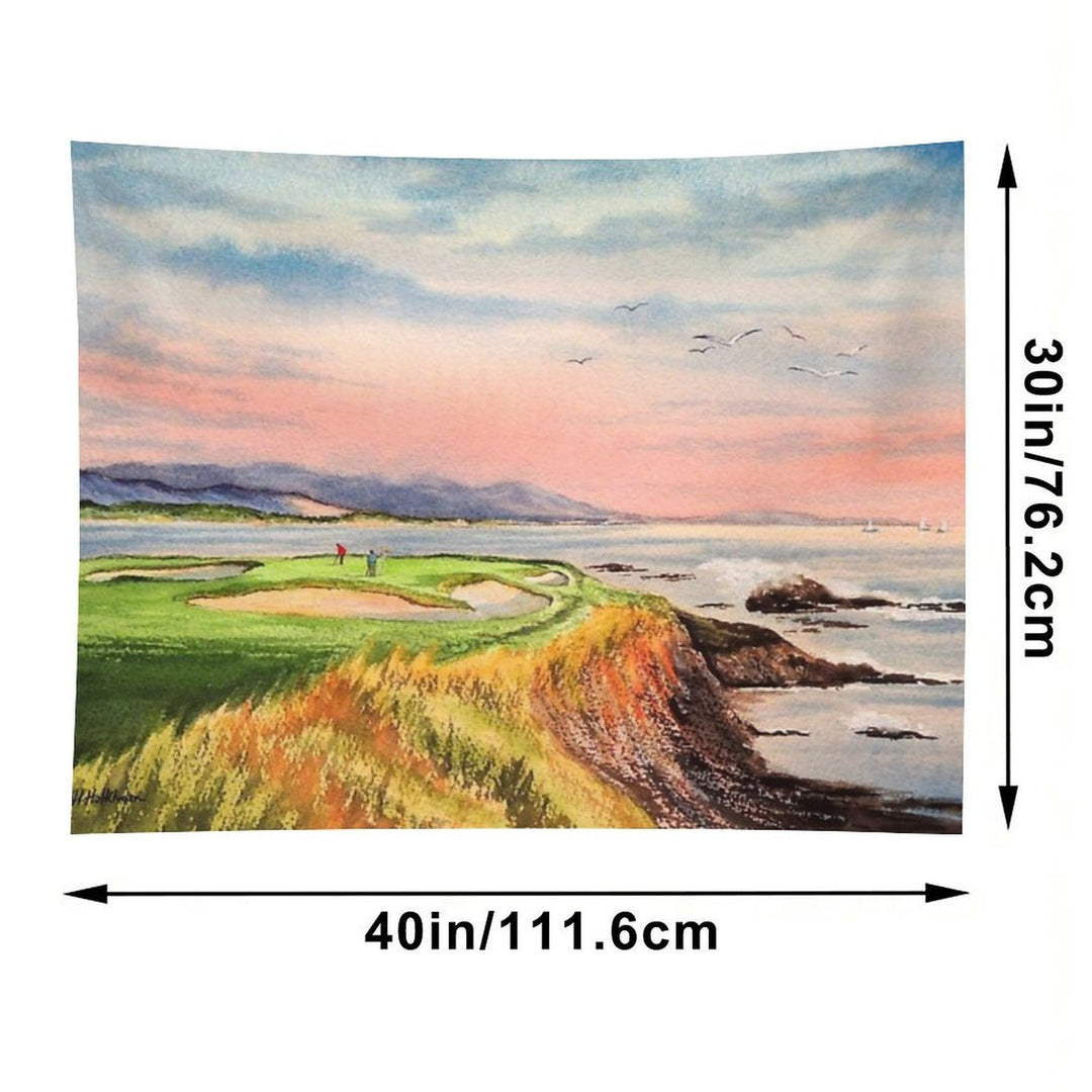 Pebble Beach Golf Course 7th Hole Tapestry