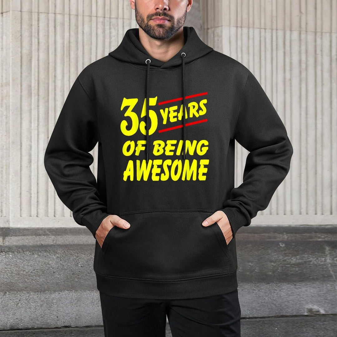 My 35th Birthday 35 Years Of Being Awesome Relaxed Fit Hoodie