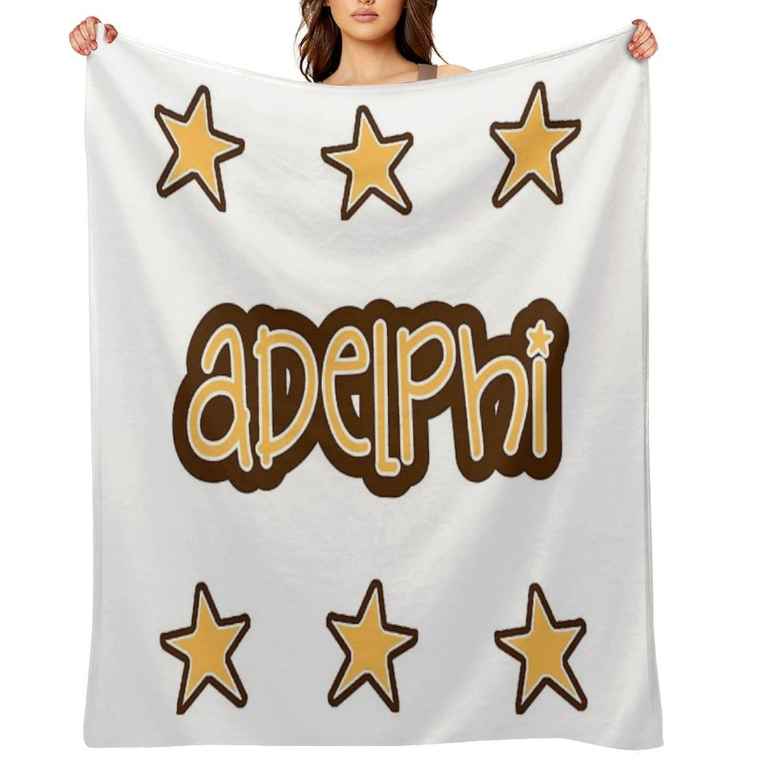 Adelphi University Travel-friendly Throw Blanket