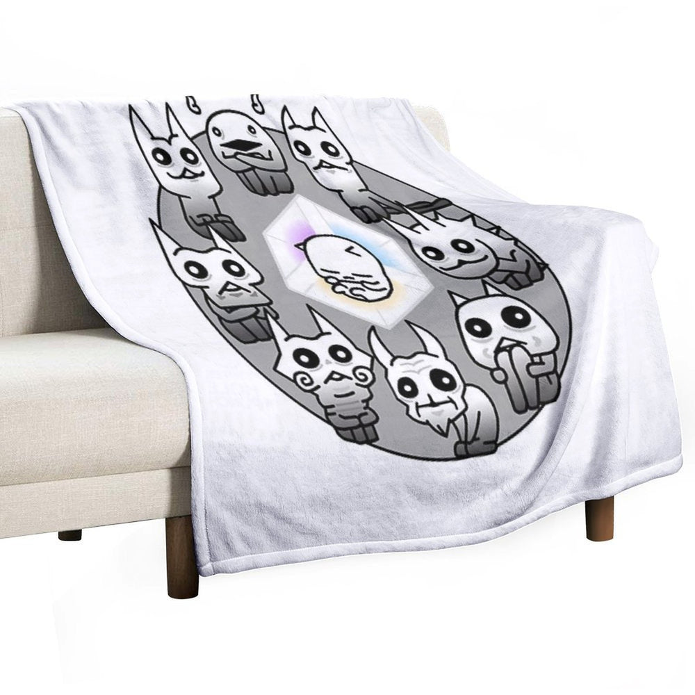 Battle Cats Nekoluga Mural All-season Throw Blanket