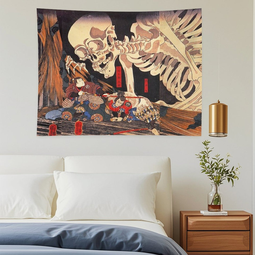 Gashadokuro Skeleton Ghost Tapestry