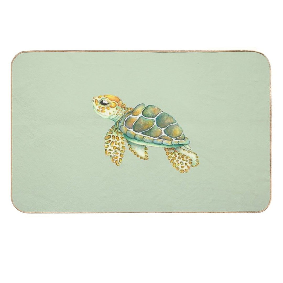Turtle (green)  Odorless Bath Mat