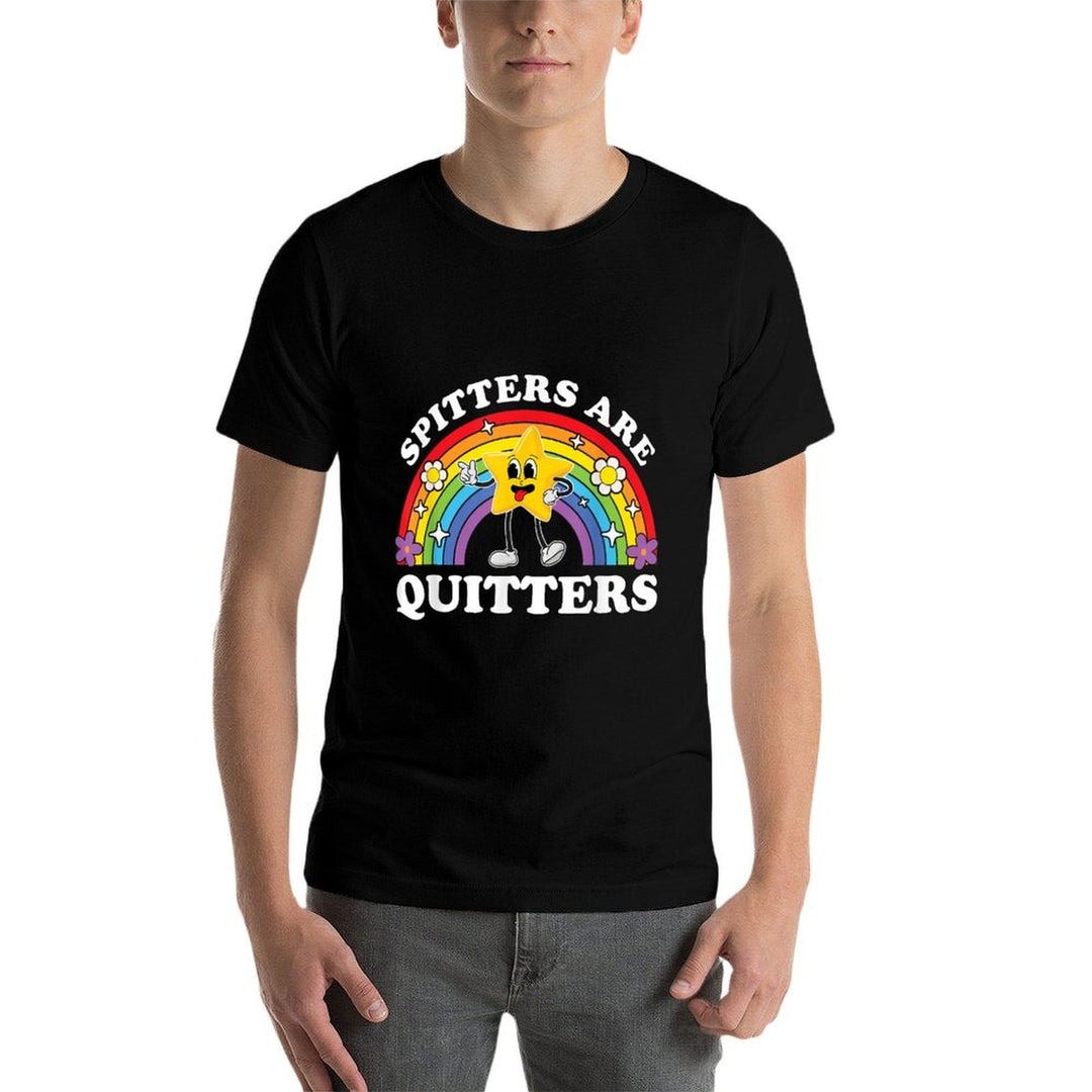 Spitters Are Quitters Raunchy Inappropriate Edgy Adult Humor  Moisture-wicking T-Shirt
