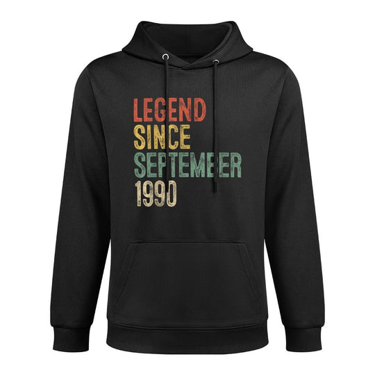 Legend 1990 35th Birthday Gifts for Men Women 35 Year Old Moisture-Wicking Hoodie