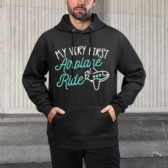 First Plane Flight My Very First Airplane Ride Moisture-Wicking Hoodie