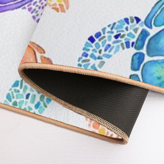 Turtle Pattern (colour)  Non-Slip Bath Mat