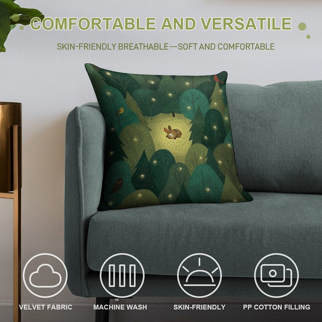 Baby Fawn Soft Home Decor Throw Pillow