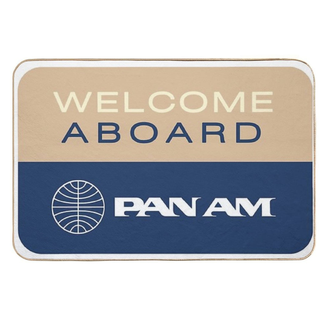 Pan Am  Pan American Airways - Welcome Aboard  Pet-Safe Bath Mat