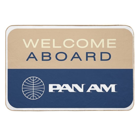 Pan Am  Pan American Airways - Welcome Aboard  Pet-Safe Bath Mat