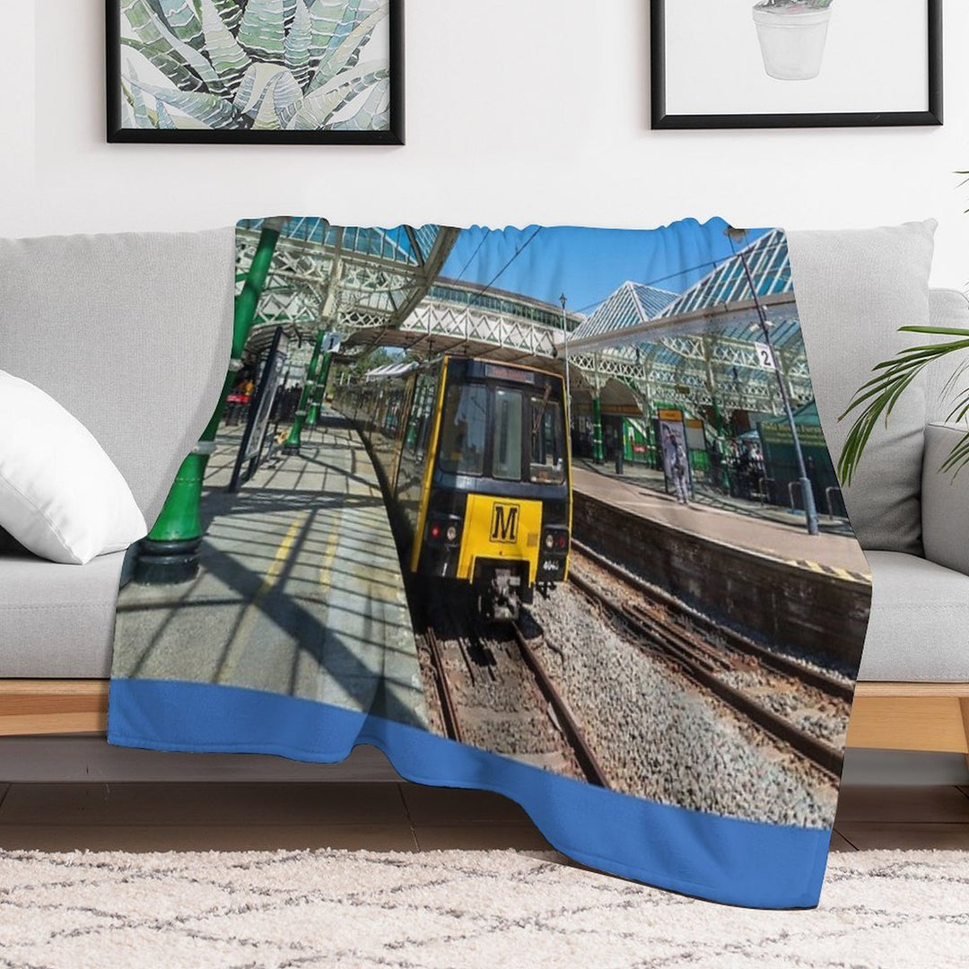 Tynemouth Metro Train Multi-functional Throw Blanket