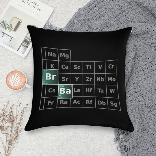 Breaking Bad Periodic Table Soft Washable Throw Pillow