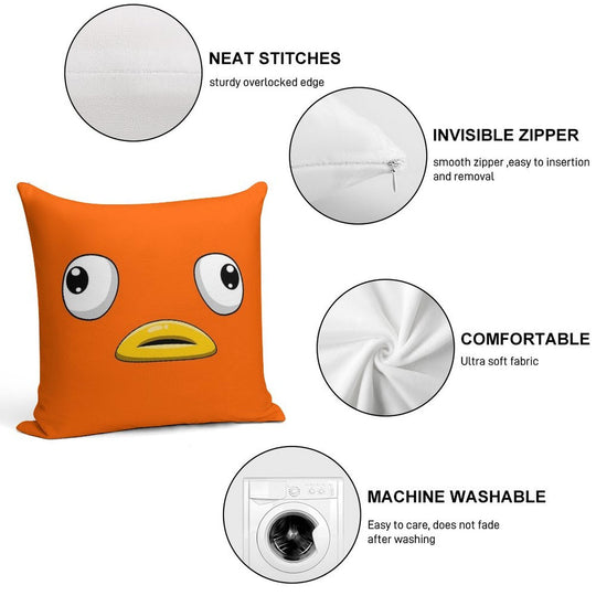 Fishstick Battle Royale Character Cute Face Soft Decorative Cover Throw Pillow