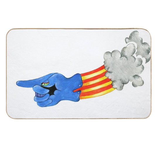 Yellow Submarine Glove  Easy To Clean Bath Mat