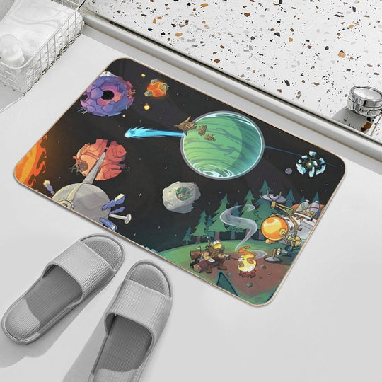 Outer Wilds - Animated Space  Easy To Clean Bath Mat