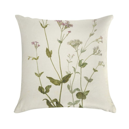 Vintage Botanical Print Soft Shrink-Resistant Throw Pillow