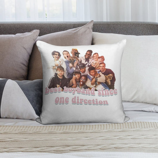 BROCKHAMPTON Best Boyband Since One Direction Soft Reinforced Edging Throw Pillow