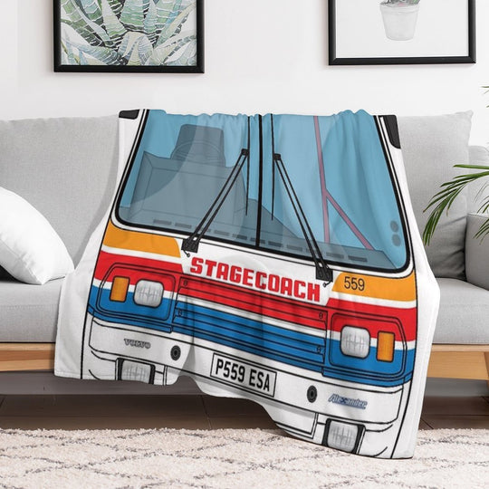 Stagecoach Alexander PS P559ESA 559 Pollok X8 Illustration Anti-pilling Throw Blanket