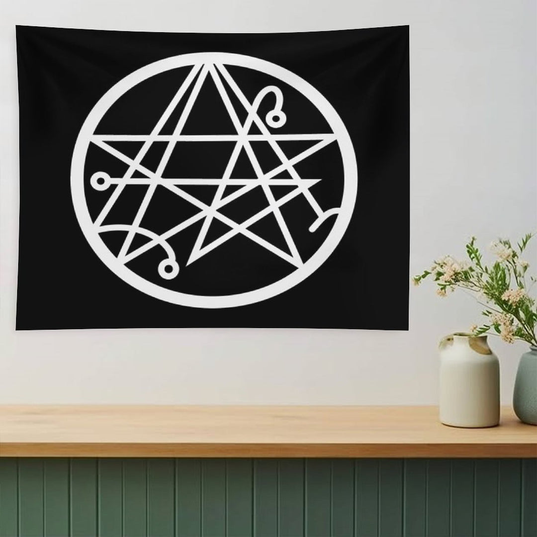 The Necronomicon Gate Symbol Tapestry