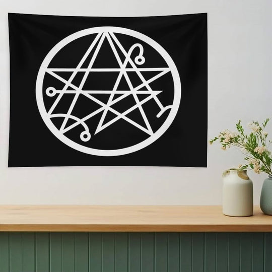 The Necronomicon Gate Symbol Tapestry