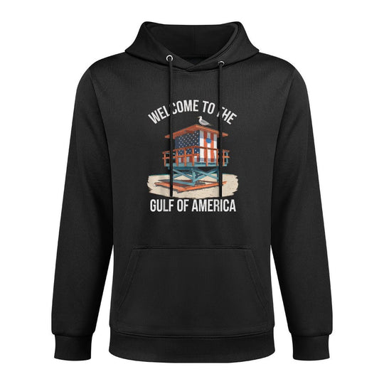 Gulf Of USA America Gift Men Women Flag Beach Breathable Fabric Hoodie