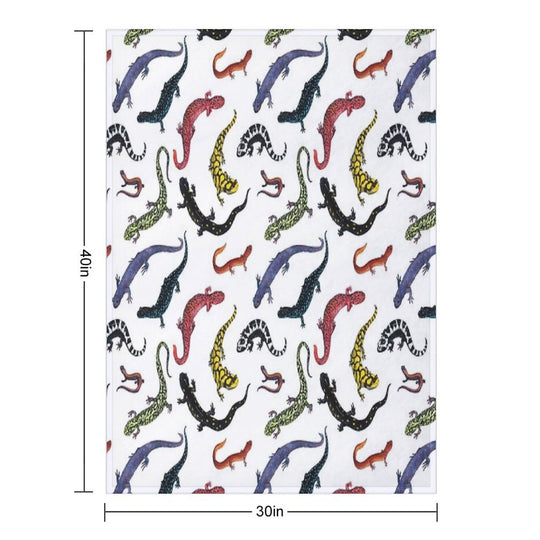 Salamanders Anti-pilling Throw Blanket