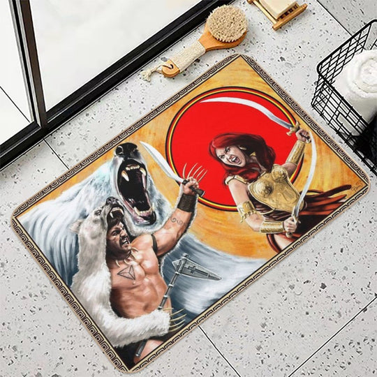 Harrek And Jar-Eel by Mike Perry  Pet-Safe Bath Mat